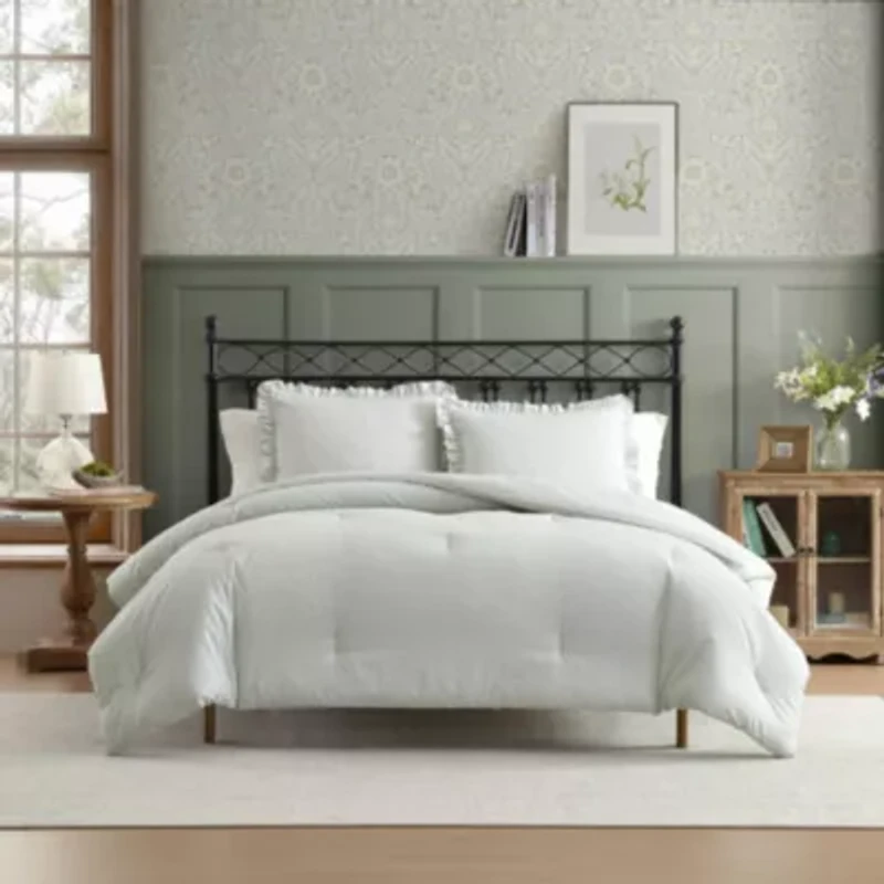 Oxford Stripe Cotton Comforter Set