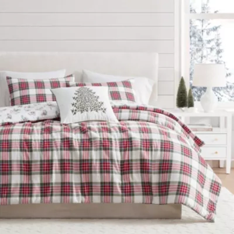 Holiday Tree Cotton Decorative Pillow