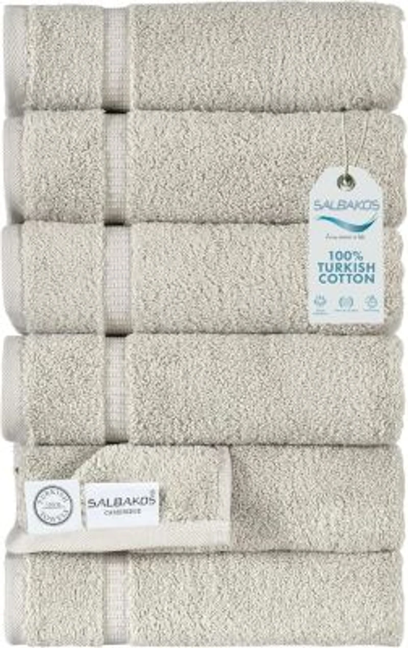 Cambridge Hand Towel 6 Pc 16X30:Sea Foam