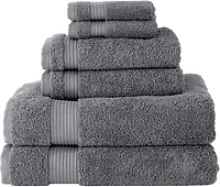 Amadeus 6 Pc Towel Set Gray