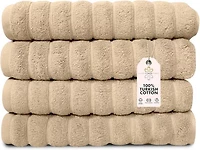 Brampton Hand Towel 4 Pc 20X32:Almond Beige