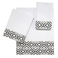 Harlow 3pc White Towel Set