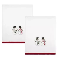Winter Snowman 2-pc. Bath Towel Set