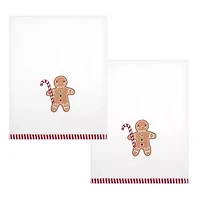 Gingerbread Man Bath Towel - Set of 2