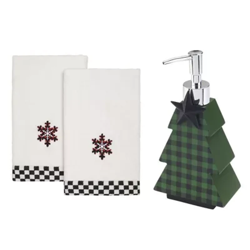 Avanti Tis the Season Lotion Pump and Fingertip Towel Set