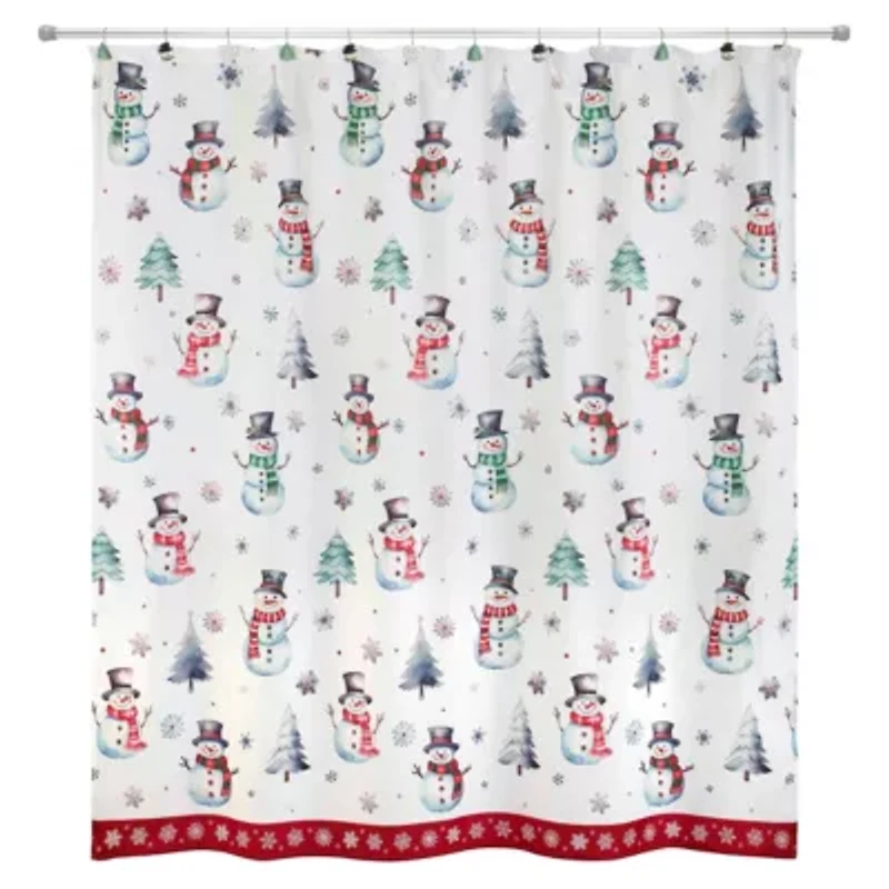 Winter Snowman Shower Curtain
