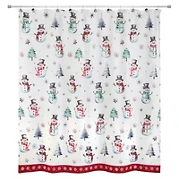Winter Snowman Shower Curtain