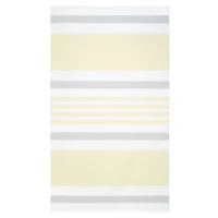 Stripe Yellow Grey Beach Towel