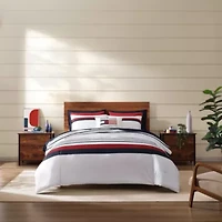 Tommy Classic Stripe Reversible Cotton Comforter Set