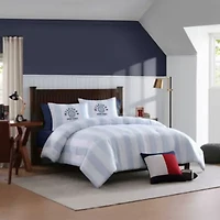 Berkeley Stripe Microfiber Comforter Set