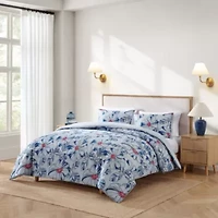 Paradise Cove Floral Cotton Comforter Set
