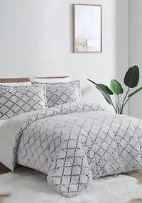 Textured Ogee Comforter Set