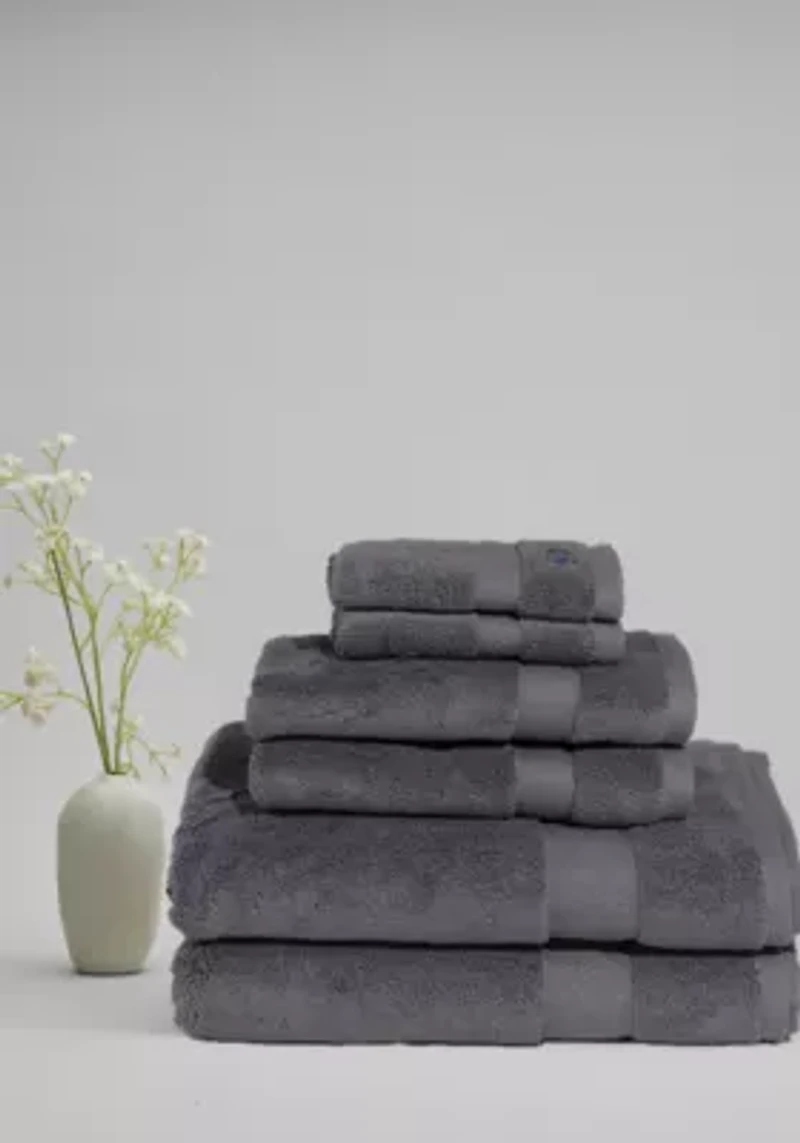 Royal Velvet Signature Solid Grey 6 Piece Towel Set
