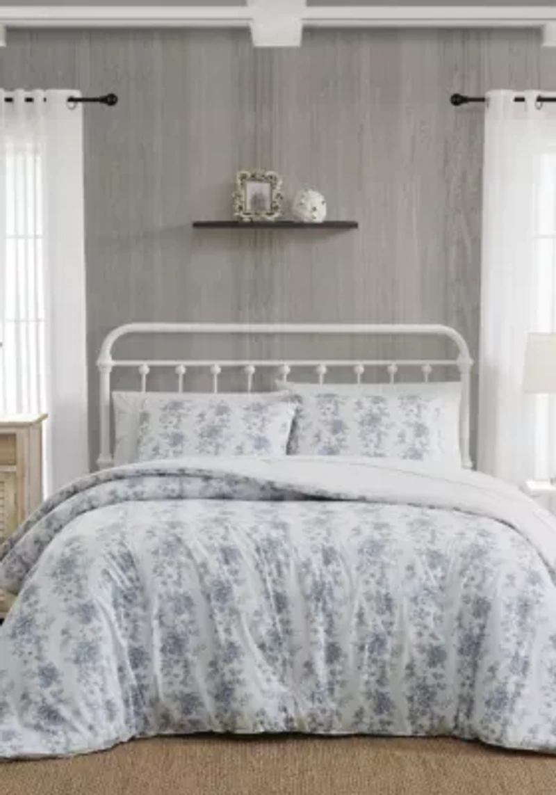 The Farmhouse by Rachel Ashwell British Rose King 3 Piece Comforter Set