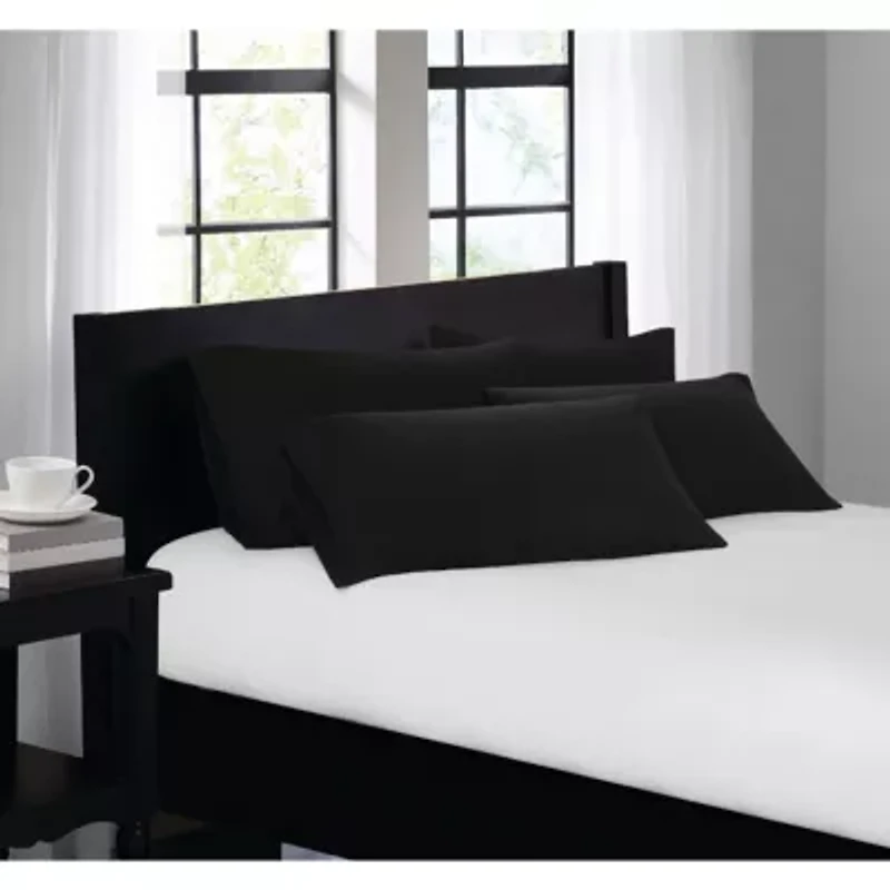 Truly Soft Everyday Black 4 Pack King Pillowcase