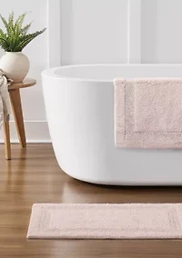 Royal Velvet Classic Cotton Set of 2 (17x24, 20x32) Bath Rug Blush