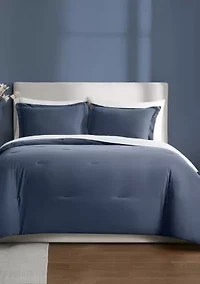 Brooklyn Loom Essential Cotton Natural Full/Queen 3 Piece Comforter Set