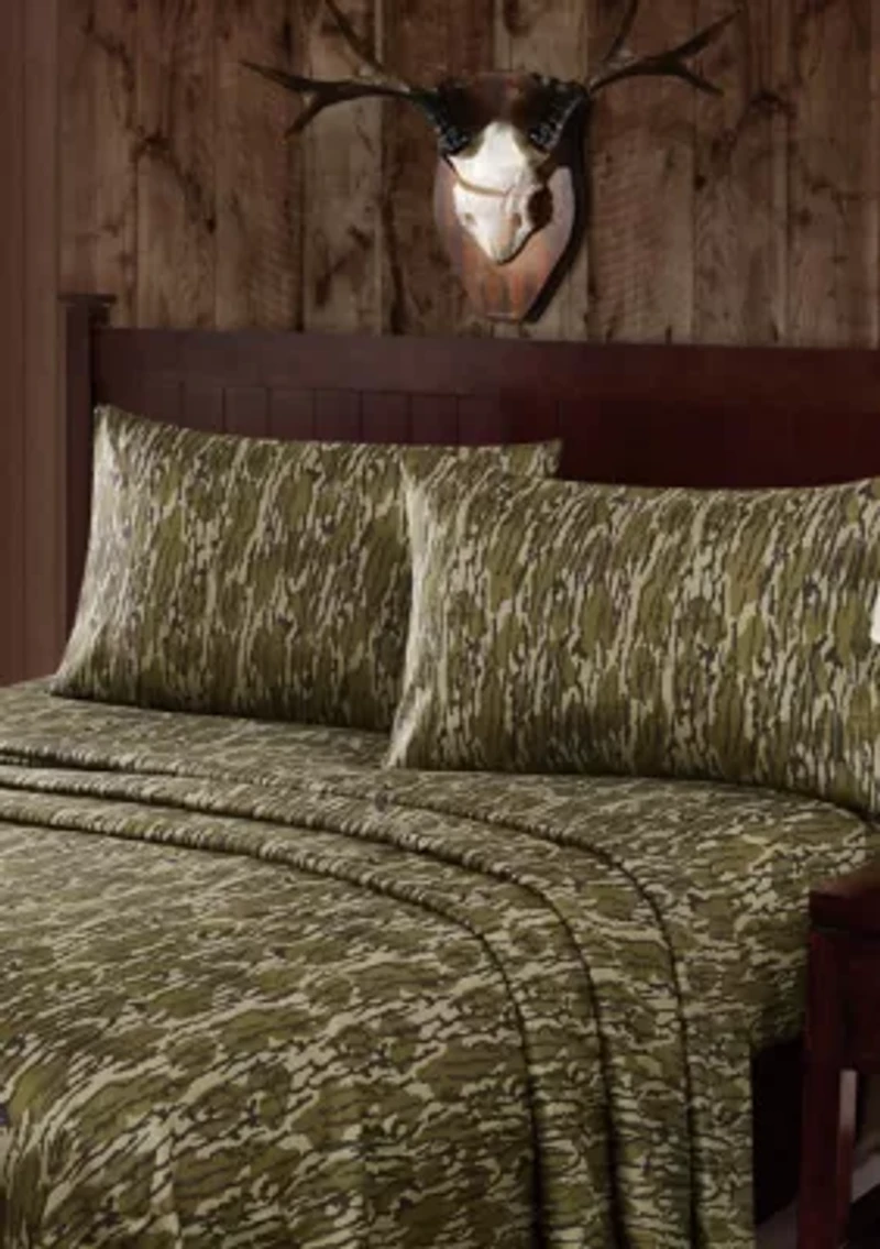 Mossy Oak Bottomland Camouflage Microfiber Sheet Set