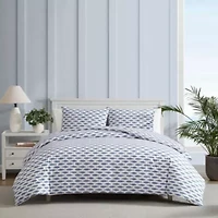 Woodblock Fish Cotton Duvet Cover Set
