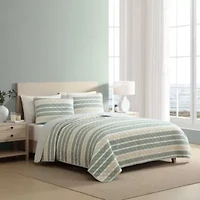 Varadero Stripe Cotton Quilt Set