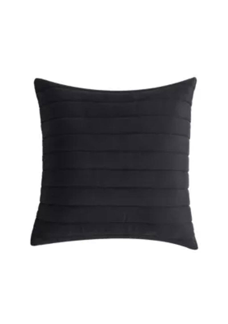 Valencia 20" Square Quilted Decorative Throw Pillow