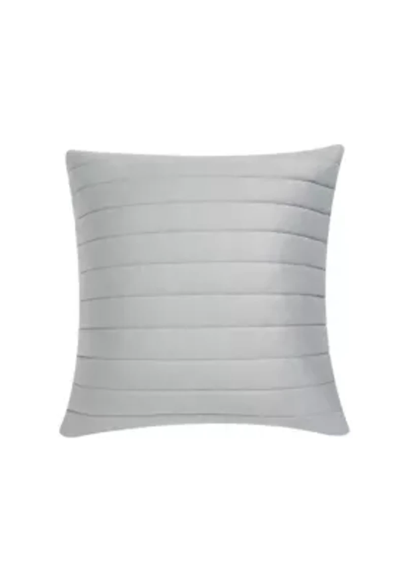 Valencia 20" Square Quilted Decorative Throw Pillow