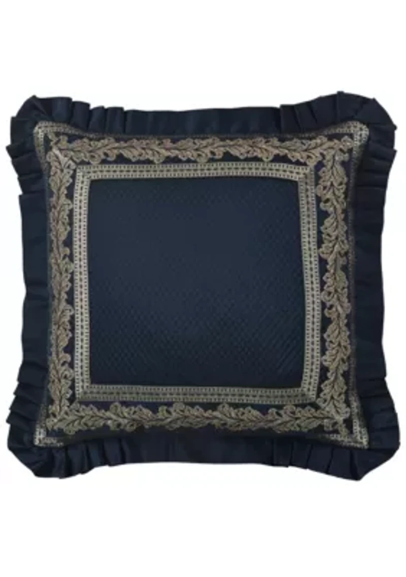 Monte Carlo 20" Square Embellished Decorative Throw Pillow