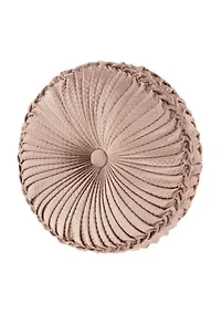 Rosewater Tufted Round Decorative Throw Pillow