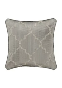 Martina 18" Square Embellished Decorative Throw Pillow