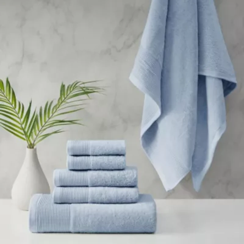 Nuage Cotton Tencel Blend Antimicrobial 6 Piece Towel Set