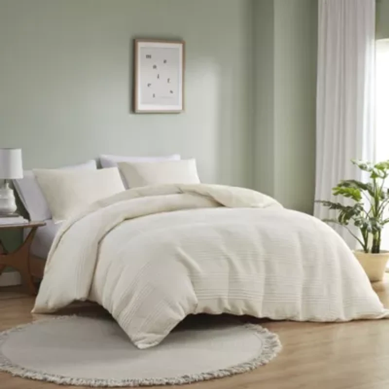 Wyatt 3 Piece Knitted Jersey Duvet Cover Set