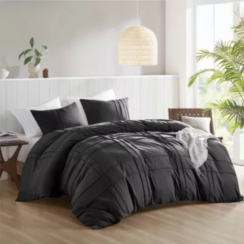 Porter Soft Washed Pleated Duvet Cover Set
