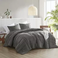 Porter Soft Washed Pleated Comforter Set