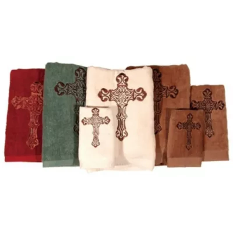 Embroidered Cross Towel Set