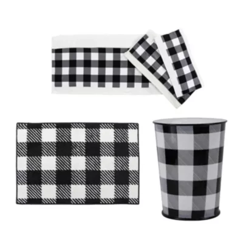 Camille Buffalo Check Bath Accessory and Towel Set