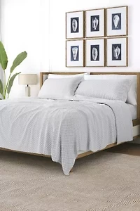 Sheet Set 4-Piece Patterned Microfiber Geometric Ultra Soft Bedding