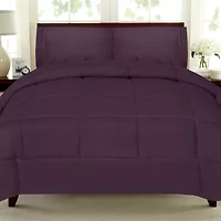 Solid Color Comforter Polyester Fill Microfiber Covering