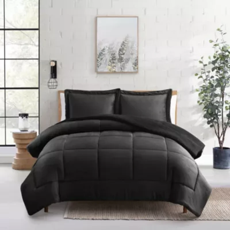 3 Piece Dante Fleece Sherpa Comforter Set