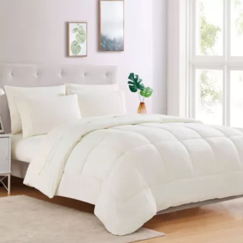 7 Piece Bed-In-A-Bag Down Alternative Comforter & Sheet