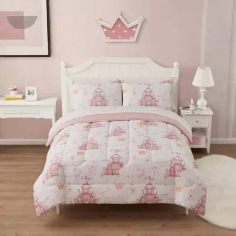 Sweet Home Collection Fairytale Princess Printed Kids Bedding Set includes Sheet