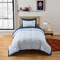 Kids Basketball Printed Bedding Set Includes Sheet