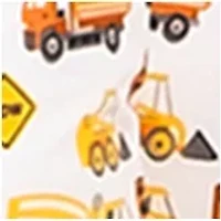 Construction Vehicles Dump Trucks Cranes Kids Sheet Set