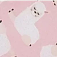 Llamas Kids Sheet Set Pink White