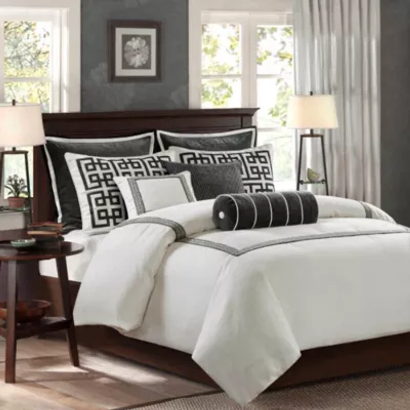 Jarvis Embroidery Oversized Duvet Style Comforter Set