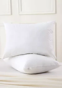 White Goose Feather Down Blend Pillow, Set of 2 King