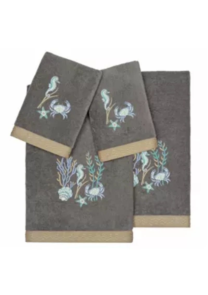 AARON 4PC Embellished Towel Set
