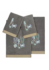 AARON 4PC Embellished Towel Set