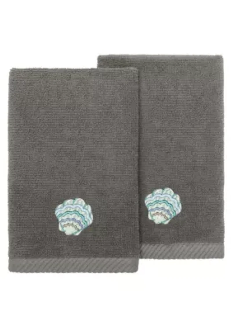 AARON 2PC Embellished Fingertip Towel Set