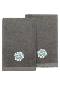 AARON 2PC Embellished Fingertip Towel Set