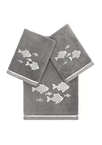 FIGI 3PC Embellished Towel Set